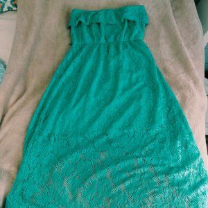 Trixxi green size medium lace dress